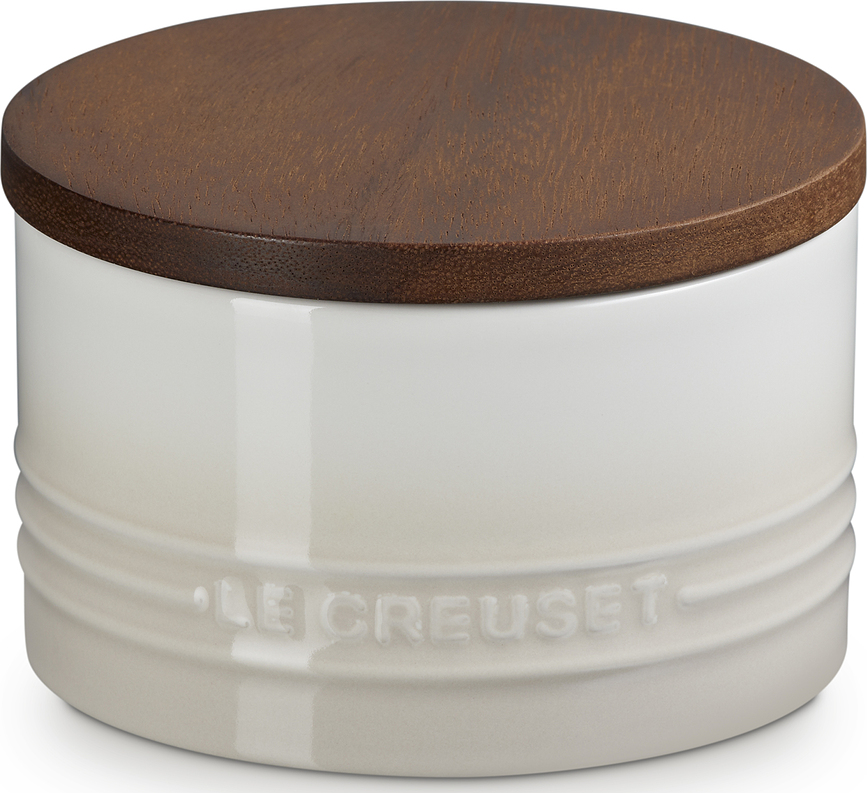 Le Creuset Pot de Rangement avec couvercle en bois, 470 ml