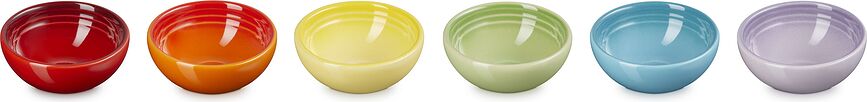 Le Creuset Rainbow Bols, multicolores, Lot de 6