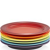 Le Creuset Rainbow Breakfast plates 22 cm colourful 6 pcs