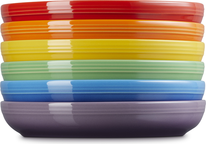 Le Creuset Rainbow Coupe Duboki Tanjuri 22 cm šareni 6 kom.