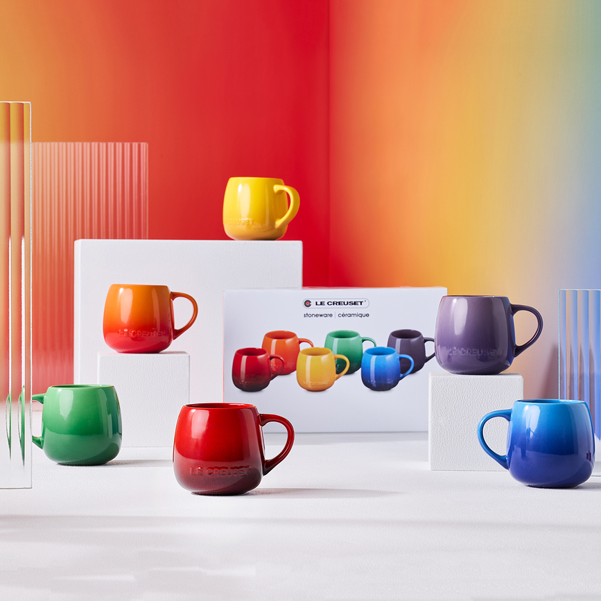 Le Creuset Rainbow Coupe Κούπες πολύχρωμες, 320 ml, 6 τμχ