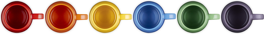 Le Creuset Rainbow Coupe Κούπες πολύχρωμες, 320 ml, 6 τμχ