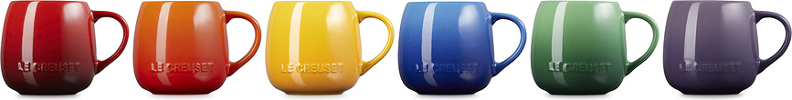 Le Creuset Rainbow Coupe Κούπες πολύχρωμες, 320 ml, 6 τμχ