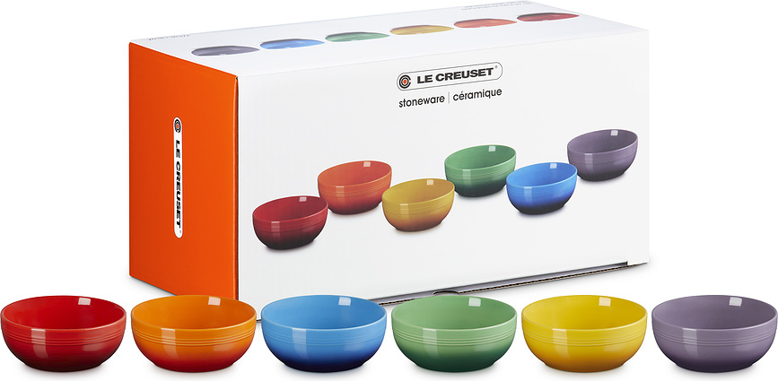 Le Creuset Rainbow Coupe Μπολ, 16 εκ., πολύχρωμα, 6 τμχ