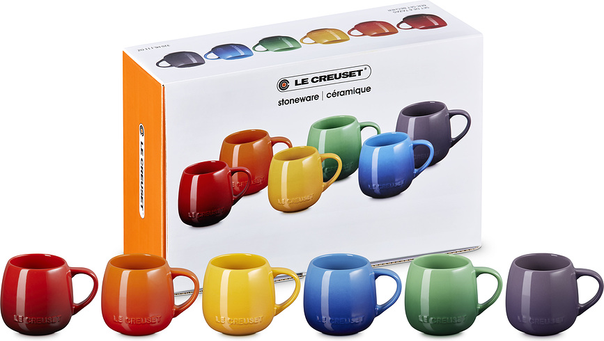 Le Creuset Rainbow Coupe Šalice 320 ml šarene 6 kom.
