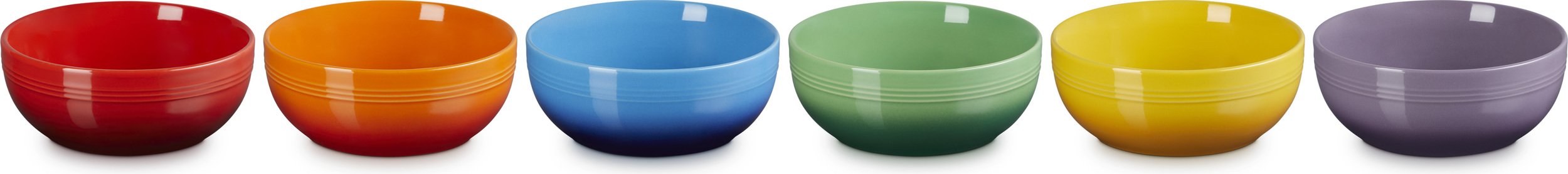 Snackschüssel Le Creuset Rainbow Coupe Schalen 16 Cm, Bunt, 6 St.