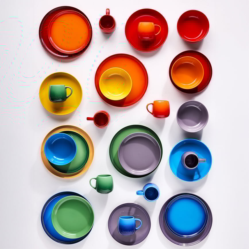 Le Creuset Rainbow Coupe Skodelice, 320 ml, barvne, 6 kosov