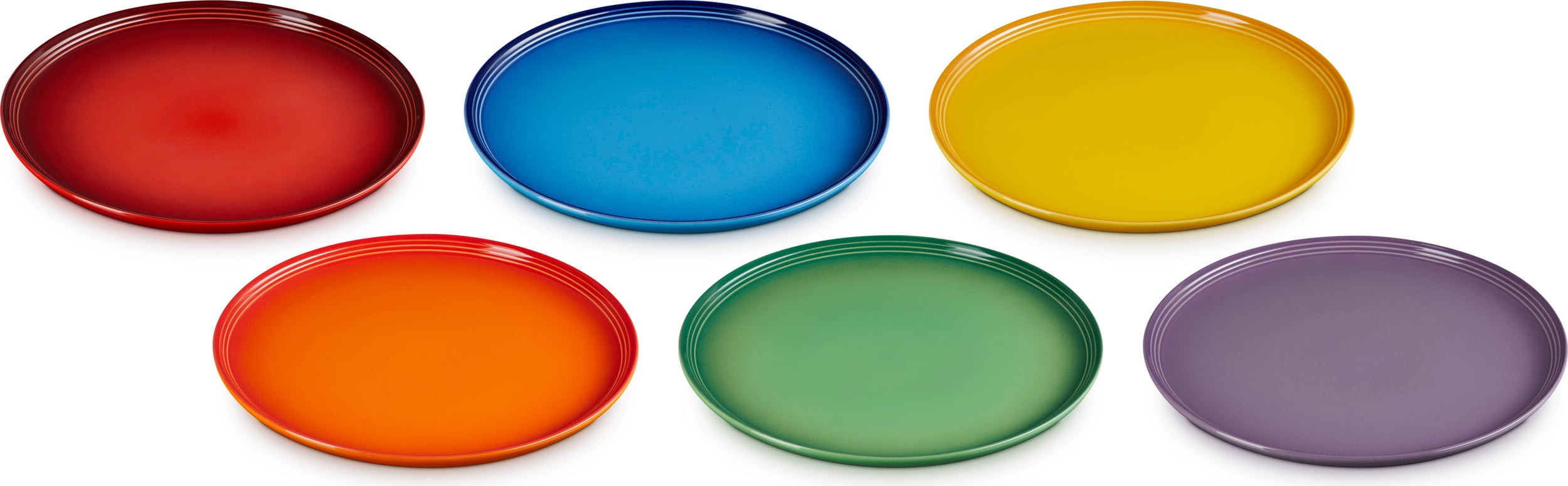 Essteller Le Creuset Rainbow Coupe Speiseteller 27 Cm, Farbig, 6 St.
