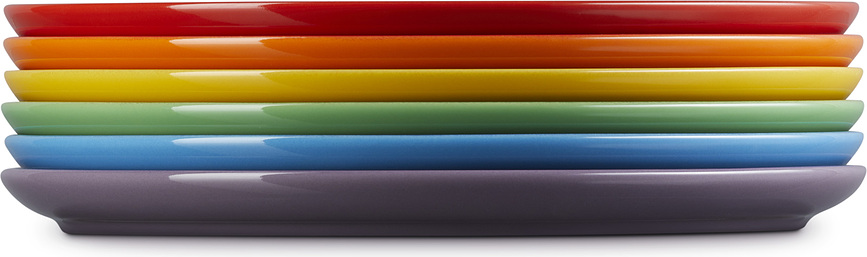 Le Creuset Rainbow Coupe Tanjuri 27 cm raznobojni 6 kom.