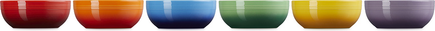 Le Creuset Rainbow Coupe Zdjelice 16 cm višebojne 6 kom.