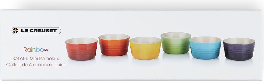 Le Creuset Rainbow Kokilice, 8 cm, barvne, 6 kosov