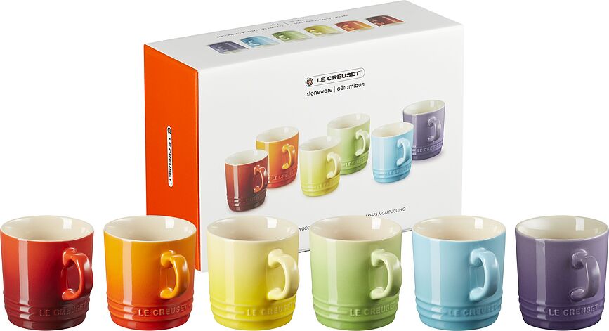 Le Creuset Rainbow Κούπες πολύχρωμες, 350 ml, 6 τμχ