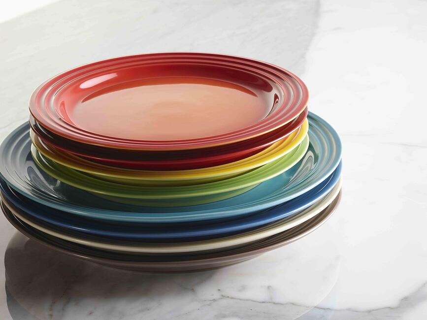 Le Creuset Rainbow Krožniki za zajtrk, 22 cm, barvni, 6 kosov