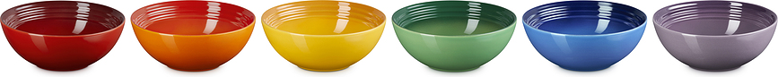 Le Creuset Rainbow Μπολ για δημητριακά, 650 ml, 6 τμχ