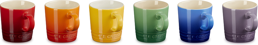 Le Creuset Rainbow Muggar 100 ml, 6 st