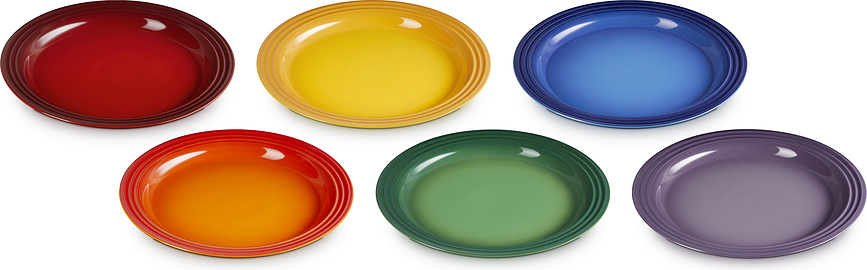 Le Creuset Rainbow Πιάτα Φαγητού, 27 εκ., 6 τμχ