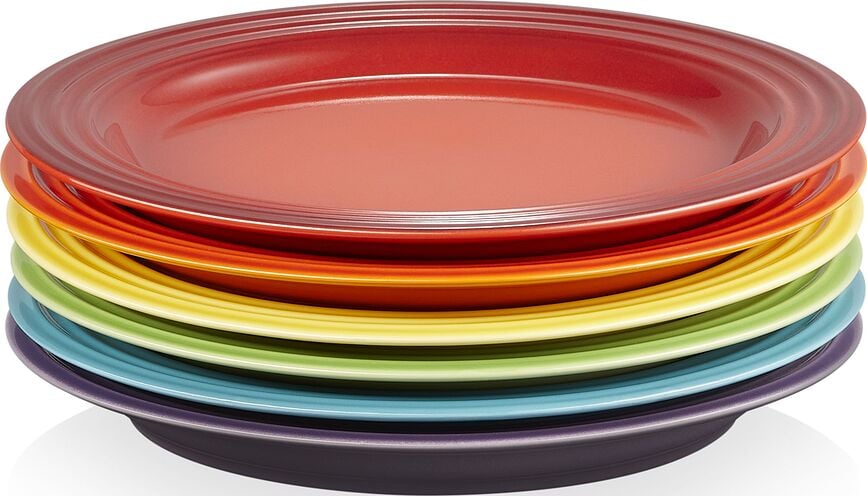 Le Creuset Rainbow Tanjuri za doručak 22 cm šareni 6 kom.
