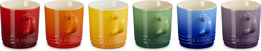 Le Creuset Rainbow Tasses, Lot de 6
