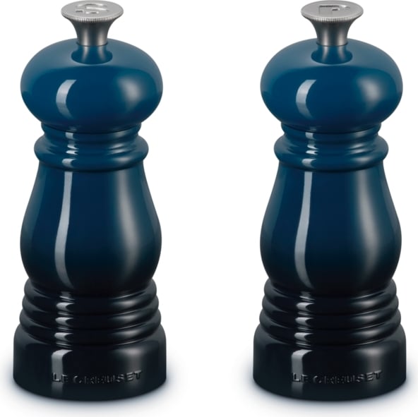 Le Creuset Salz- und Pfeffermühlen 11 cm, marineblau, 2 St.