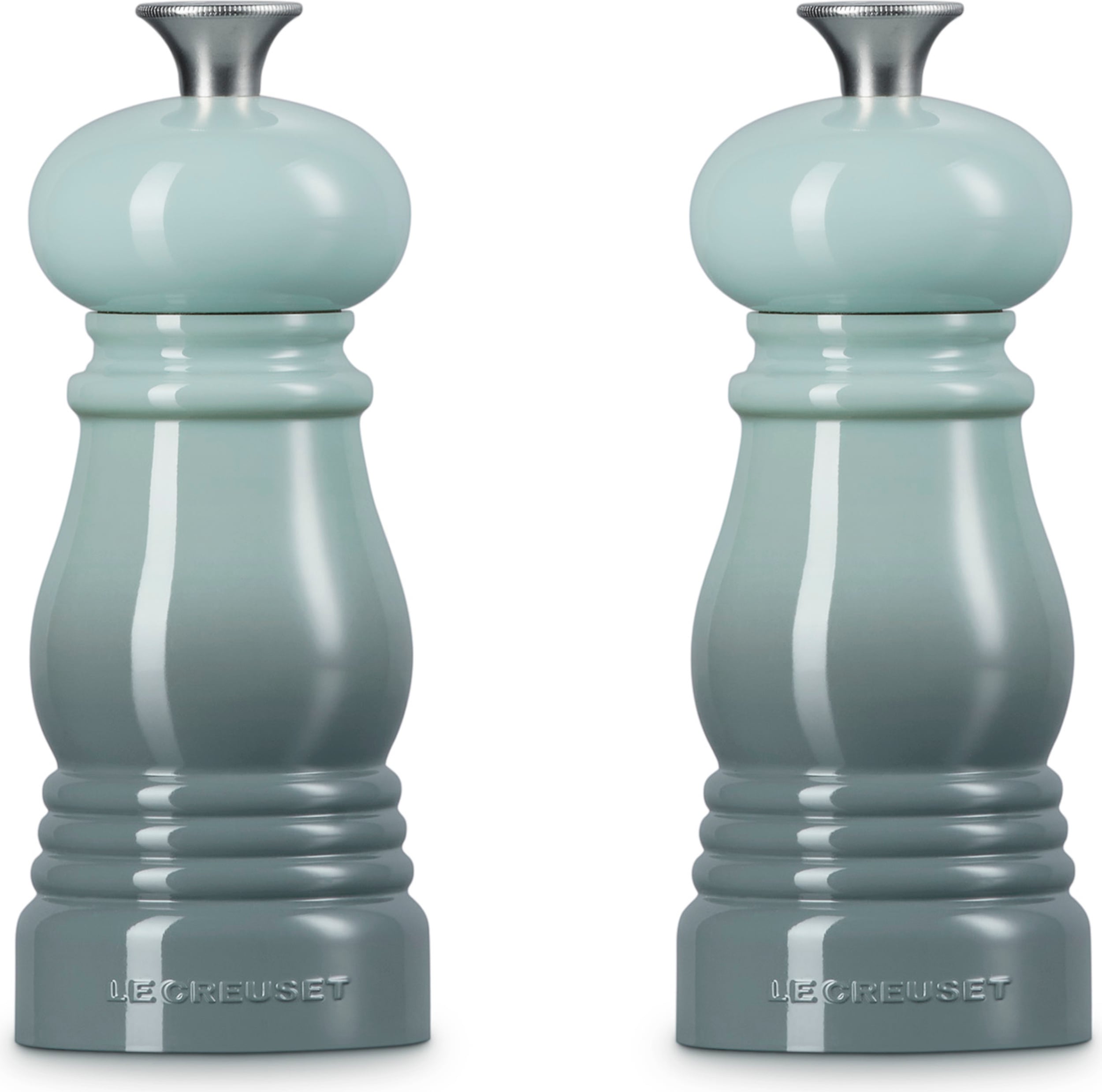 Le Creuset Salz- Und Pfeffermühlen 11 Cm, Meersalz, 2 St.
