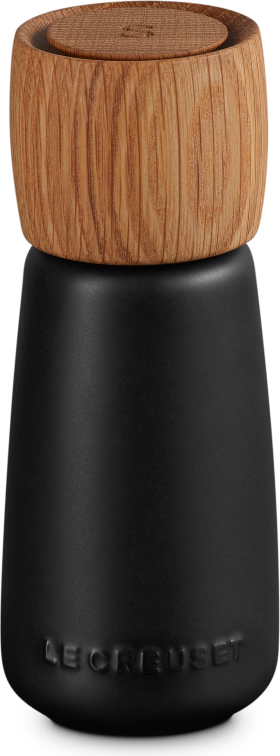 Le Creuset Salzmühle, mattschwarz, Steingut