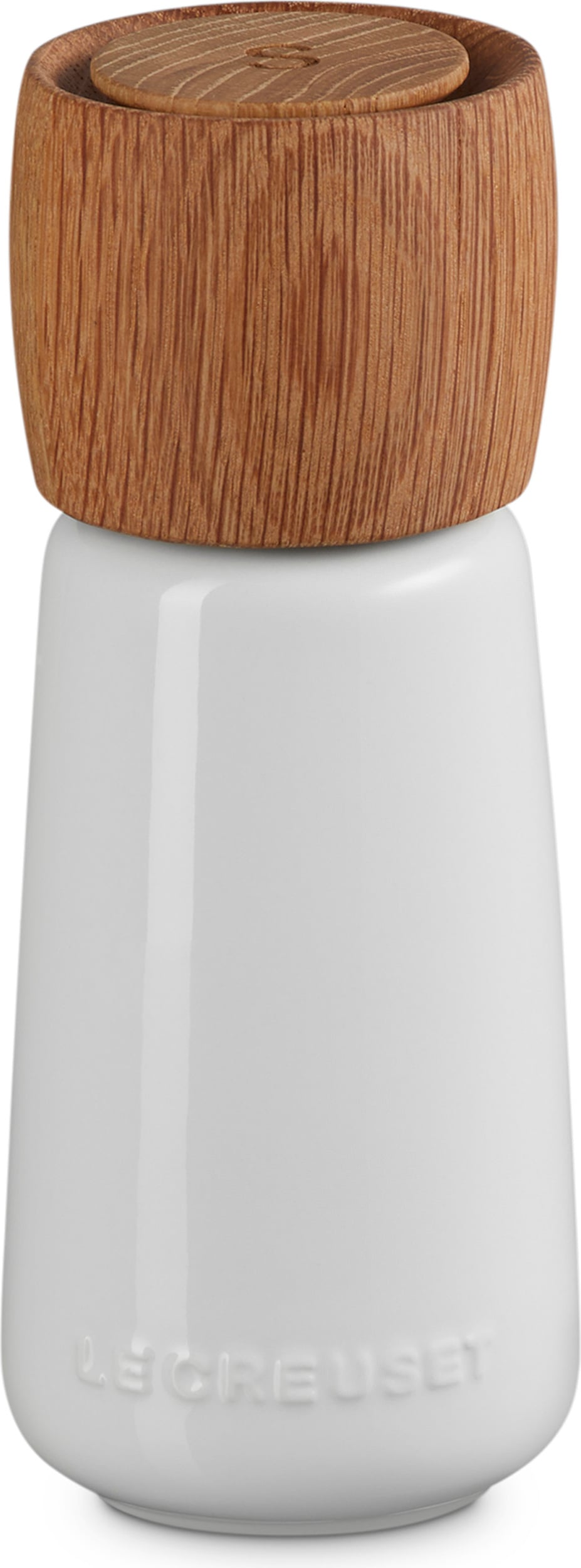 Le Creuset Salzmühle, Steingut, weiß