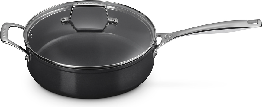 Le Creuset Set lonaca i tava neprijanjajući aluminij crni Set od 8 dijelova