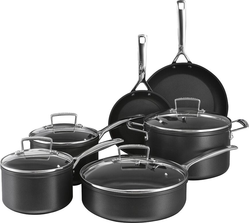 Le Creuset Set posod in ponev, aluminij, s premazom proti prijemanju, 6-delni set
