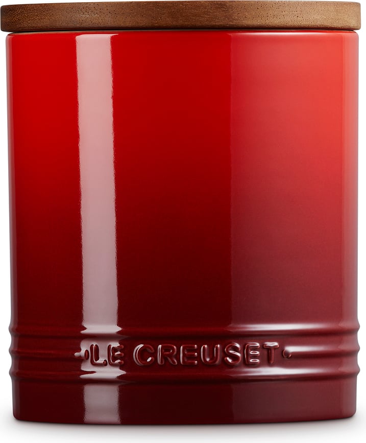 Le Creuset Spremnik s drvenim poklopcem 1,1 l bež