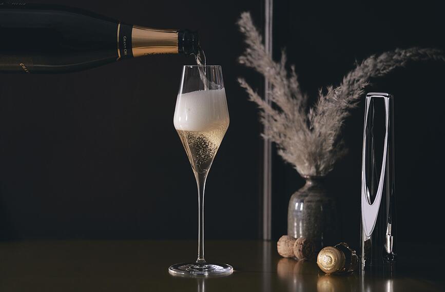 Le Creuset SW-105 Ouvre-Champagne, argenté foncé