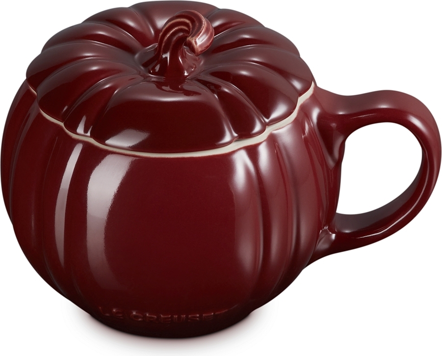 Le Creuset Tasse, motif citrouille, 400 ml, bordeaux