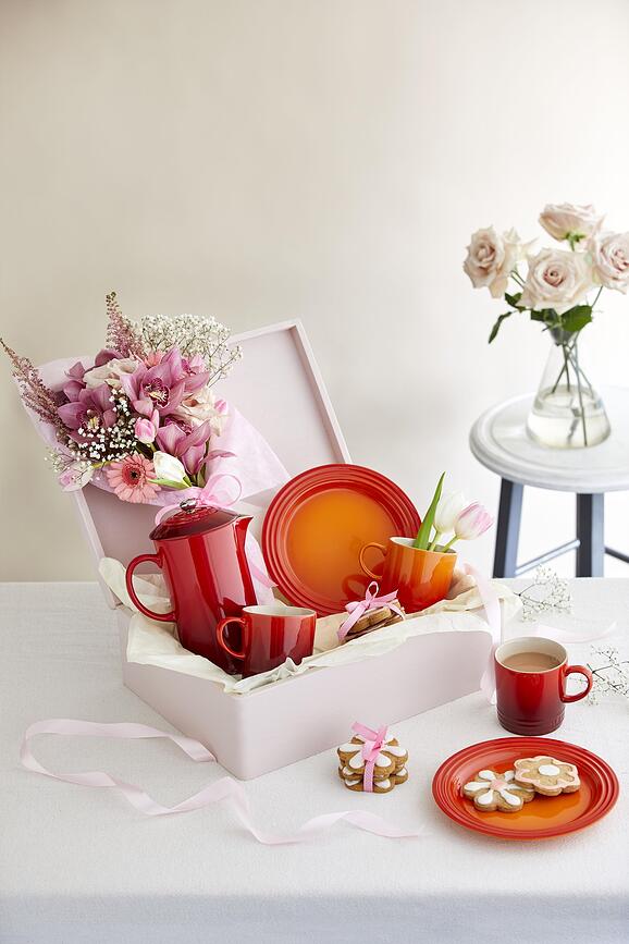 Le Creuset Tasses 350 ml, cerises, Lot de 4