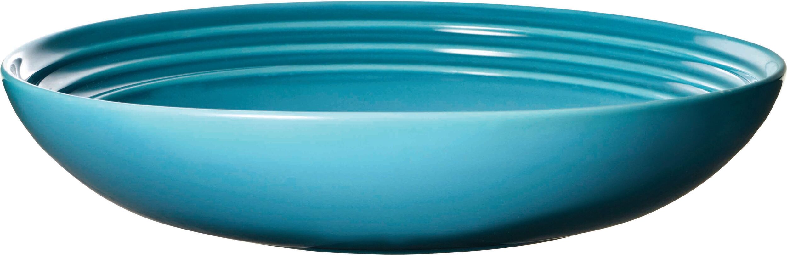 Le Creuset Tiefer Teller 22 cm azurblau