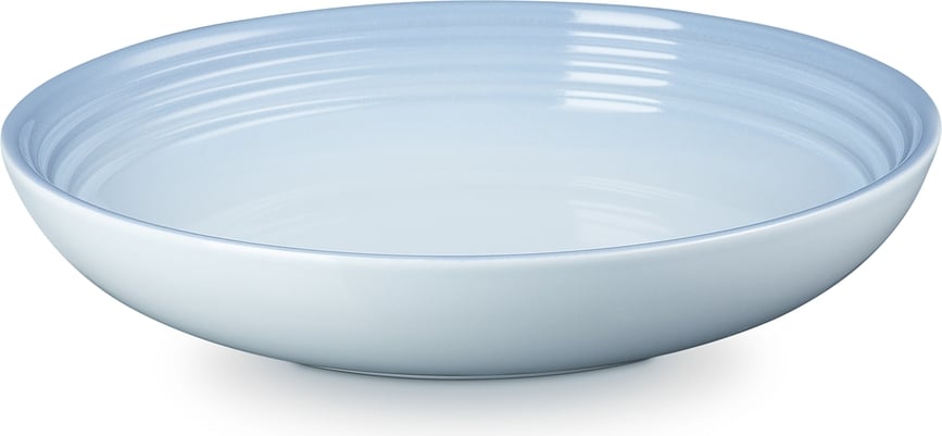 Le Creuset Tiefer Teller 22 cm hellblau