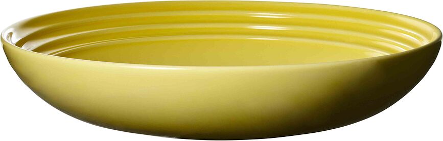 Le Creuset Tiefer Teller 22 cm zitronengelb