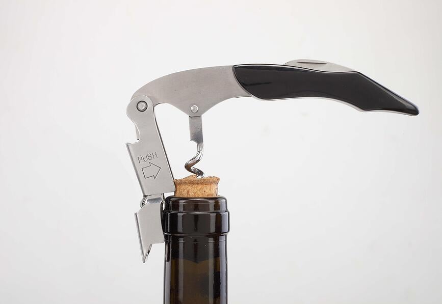 Le Creuset Tire-Bouchon WT-130, avec coupe-capsule, argenté