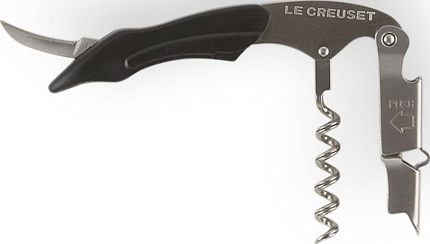 Le Creuset Tire-bouchon WT-110, avec coupe-capsule, noir