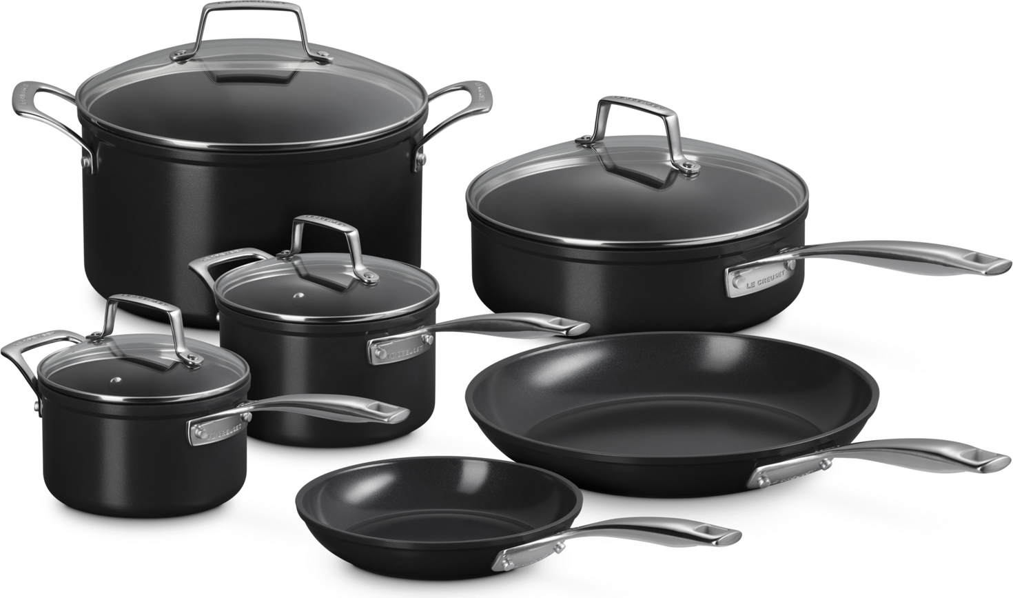 Topf-Sets Le Creuset Topf- Und Pfannenset Mit Keramischer Antihaftbeschichtung, 6-teilig