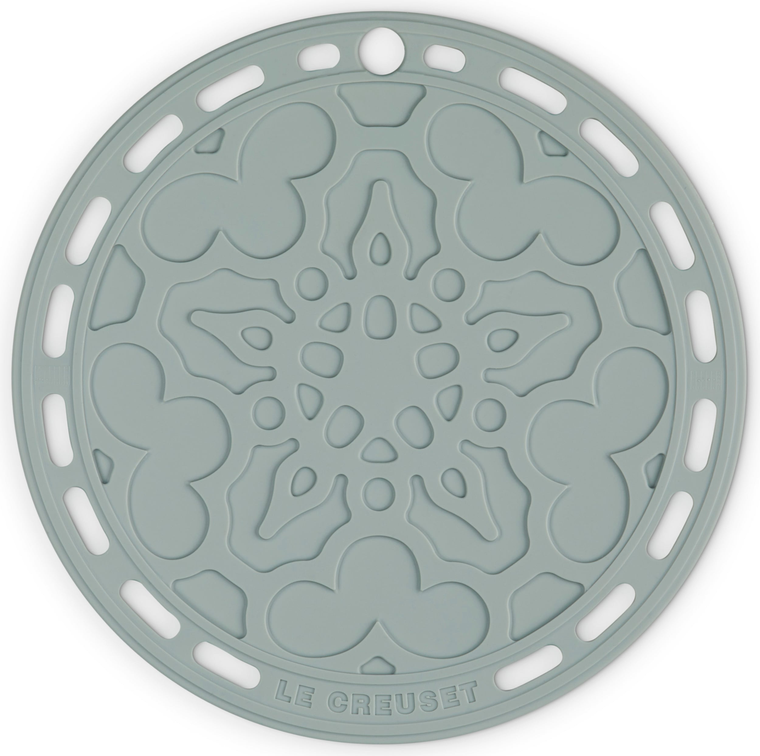 Le Creuset Untersetzer mit Muster, 20 cm, Meersalz