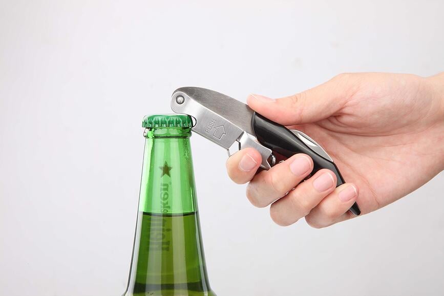 Le Creuset Vadičep s rezačem folije WT-130 srebrni