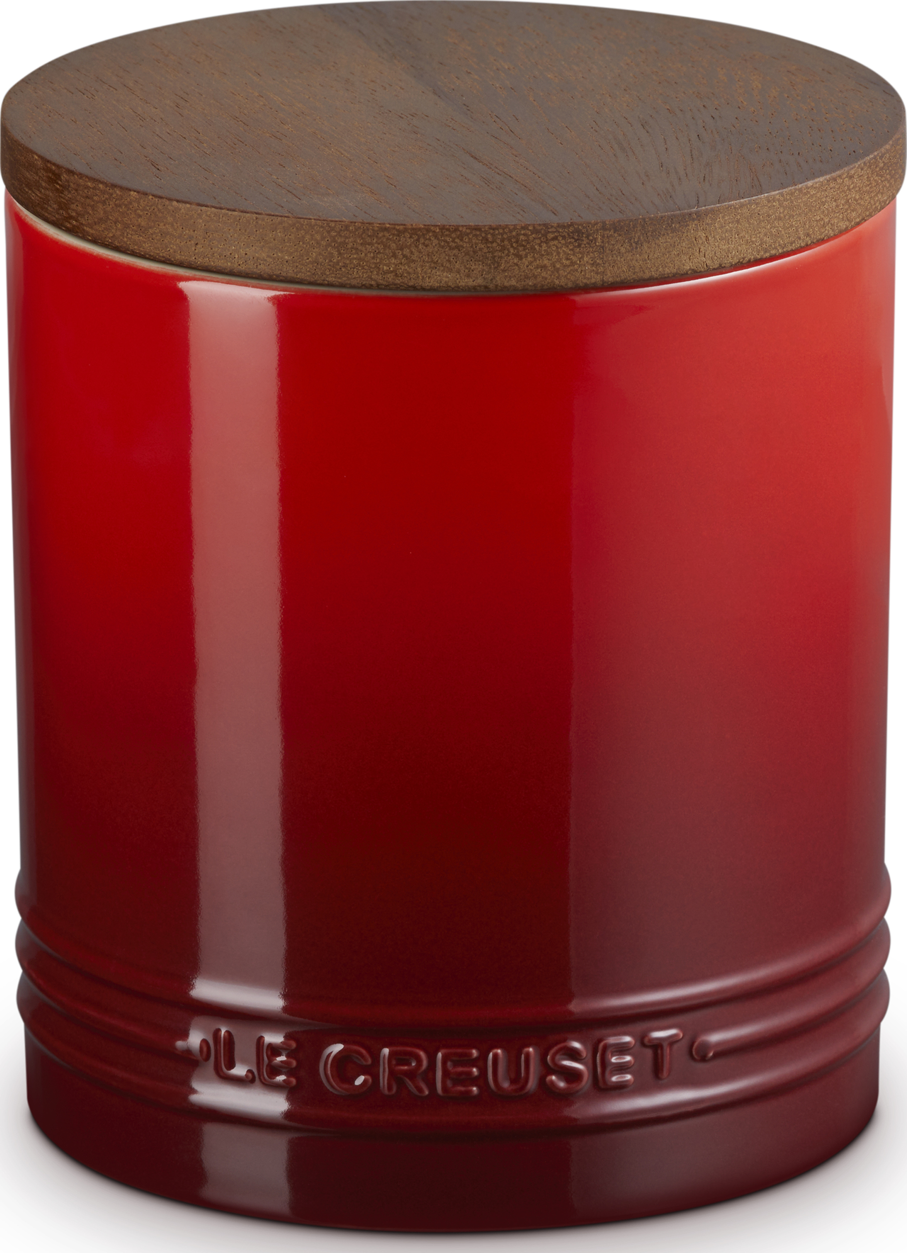 Le Creuset Vorratsdose mit Holzdeckel, 1,1 l, kirschrot