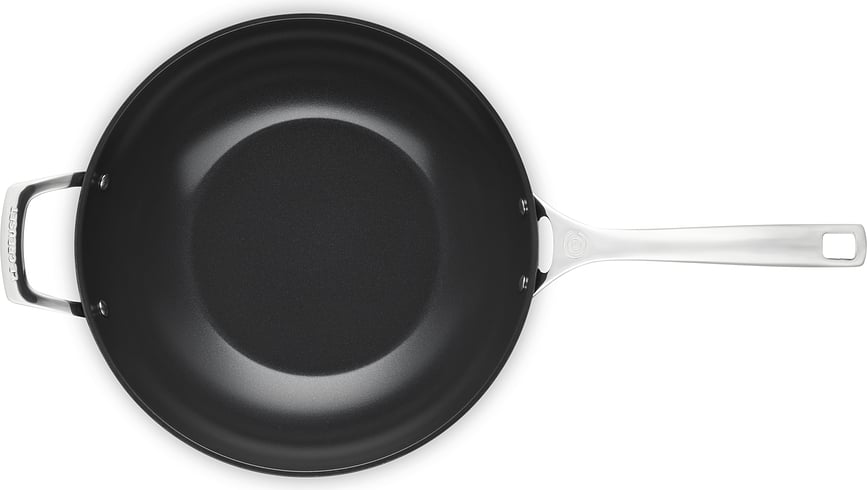 Le Creuset Wok avec revêtement céramique et poignées, 30 cm