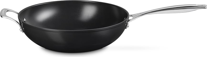 Le Creuset Wok avec revêtement céramique et poignées, 30 cm