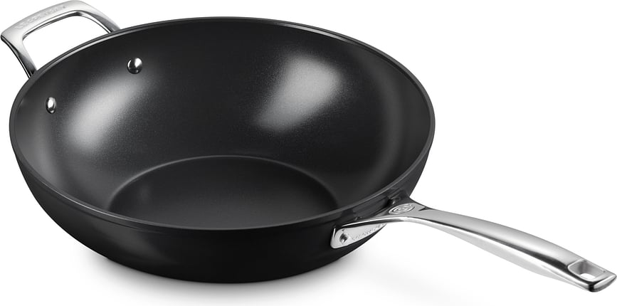 Le Creuset Wok avec revêtement céramique et poignées, 30 cm
