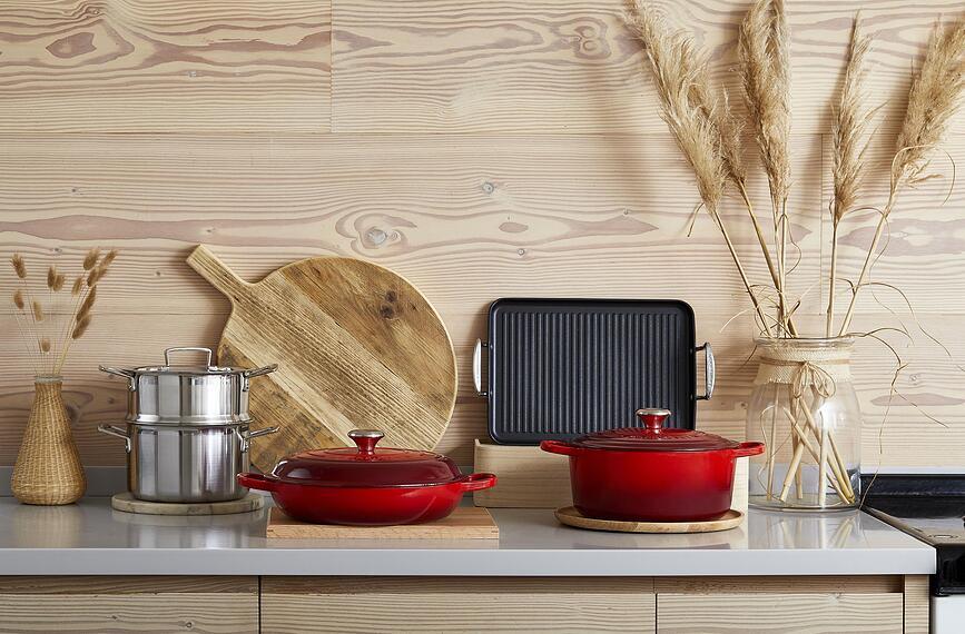 Le Creuset Žar plošča, neprijemljiva, rebrasta, 35 cm, aluminij