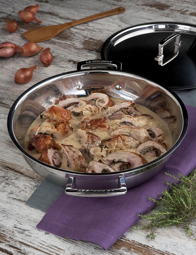 Lonec troslojni z ročaji, 30 cm