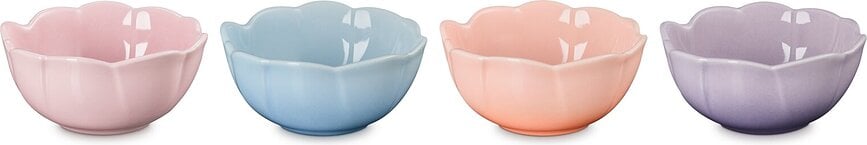 Lot de 4 bols Le Creuset Petal 160 ml, colorés
