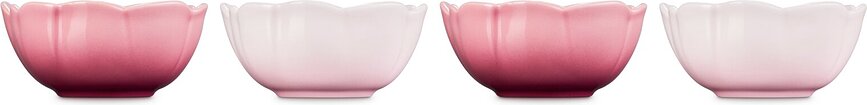 Lot de 4 bols Le Creuset Petal 160 ml, nuances de rose