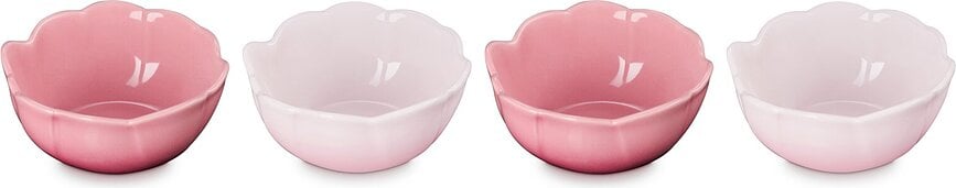 Lot de 4 bols Le Creuset Petal 160 ml, nuances de rose