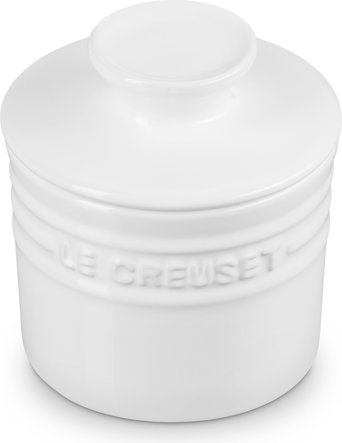 Mantequera de agua Le Creuset, blanca